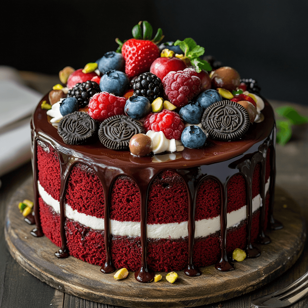 Ultimate Chocolate Berry Delight Cake