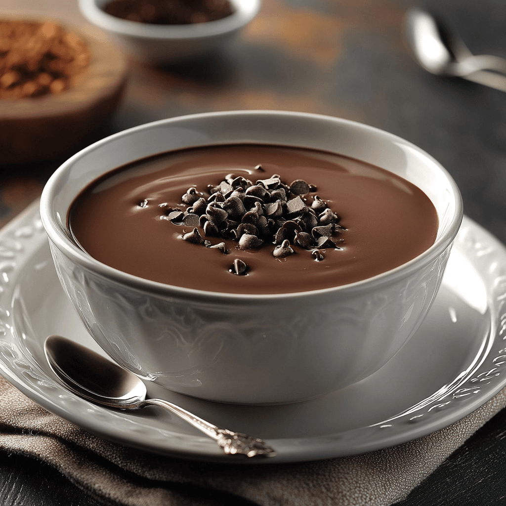 Velvety Dark Chocolate Pudding: A Decadent Stove-Top Delight