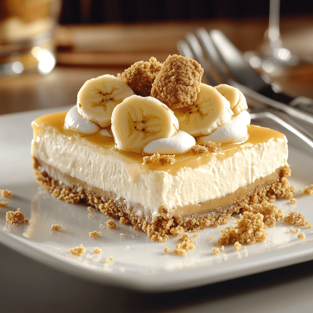 Banana Cream Cheesecake Delight