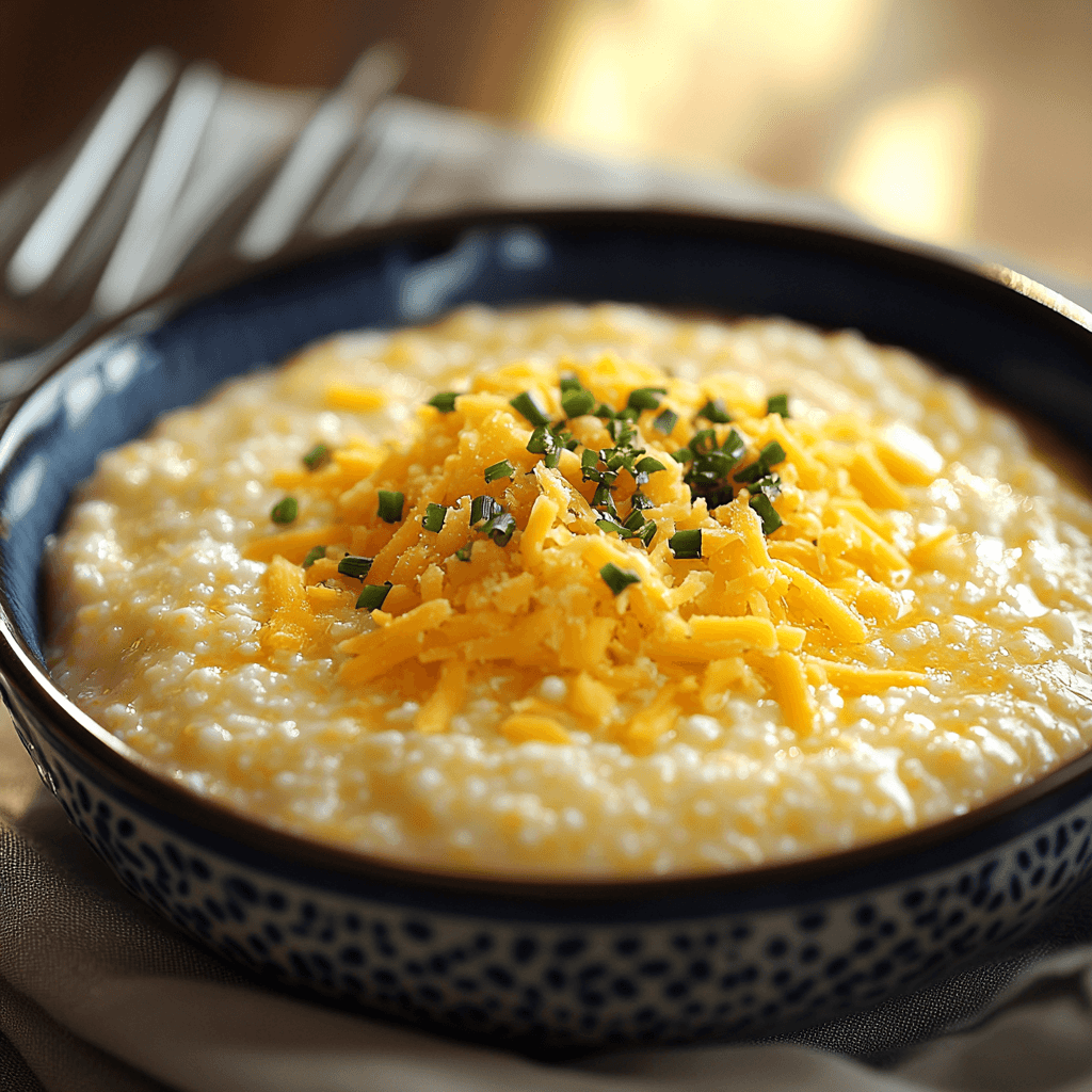 Classic Creamy Cheddar Grits