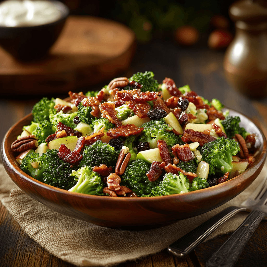 Colorful Broccoli and Bacon Delight Salad