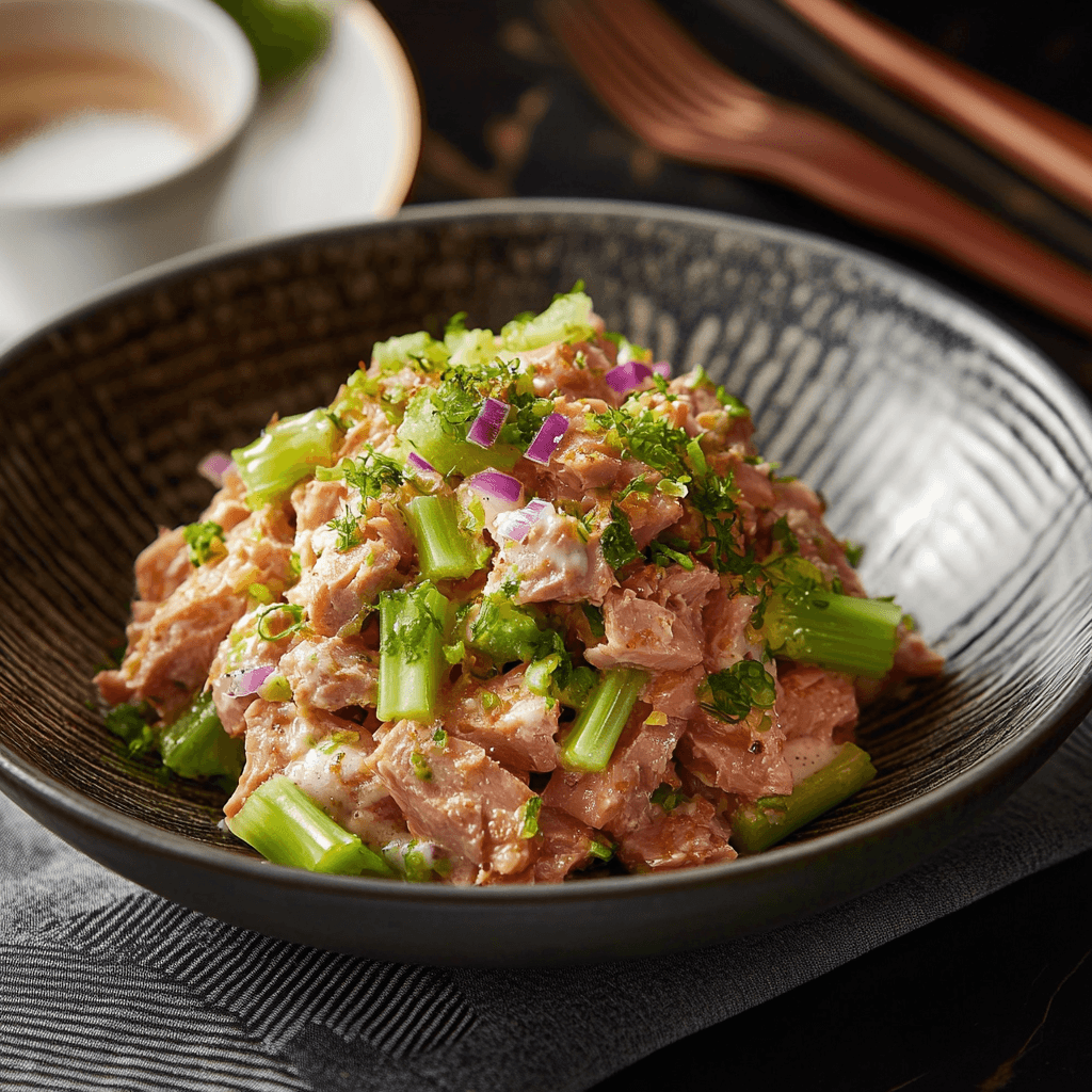 Crispy Tuna & Celery Pan Fry Delight