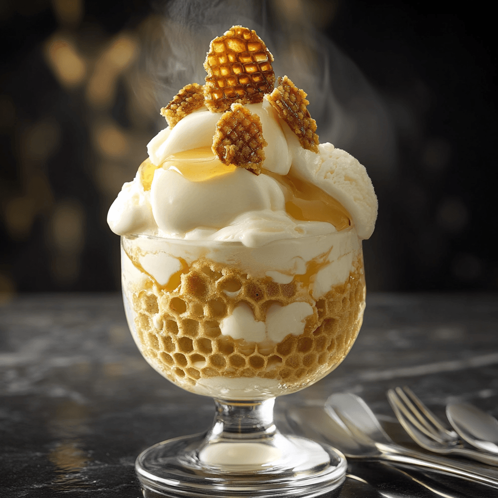 Decadent Honeycomb Ice Cream Parfait