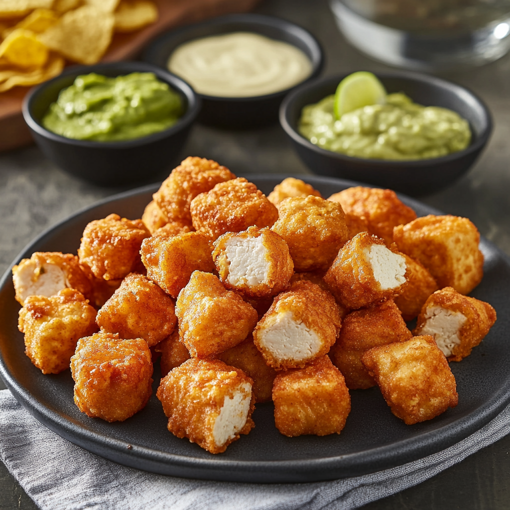 Deep-Fried Fiesta Bites with Spicy Dips