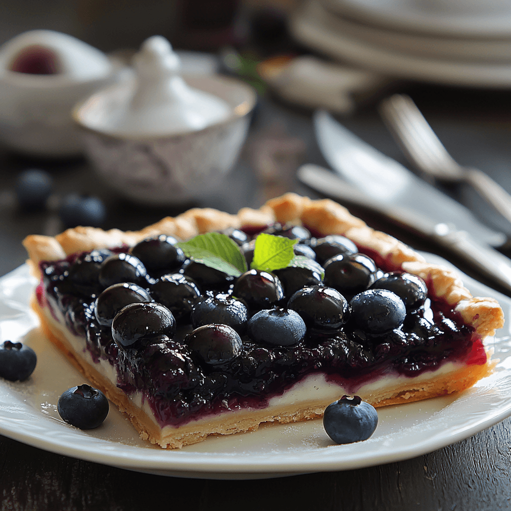 Delightful Blueberry Puff Pastry Tart