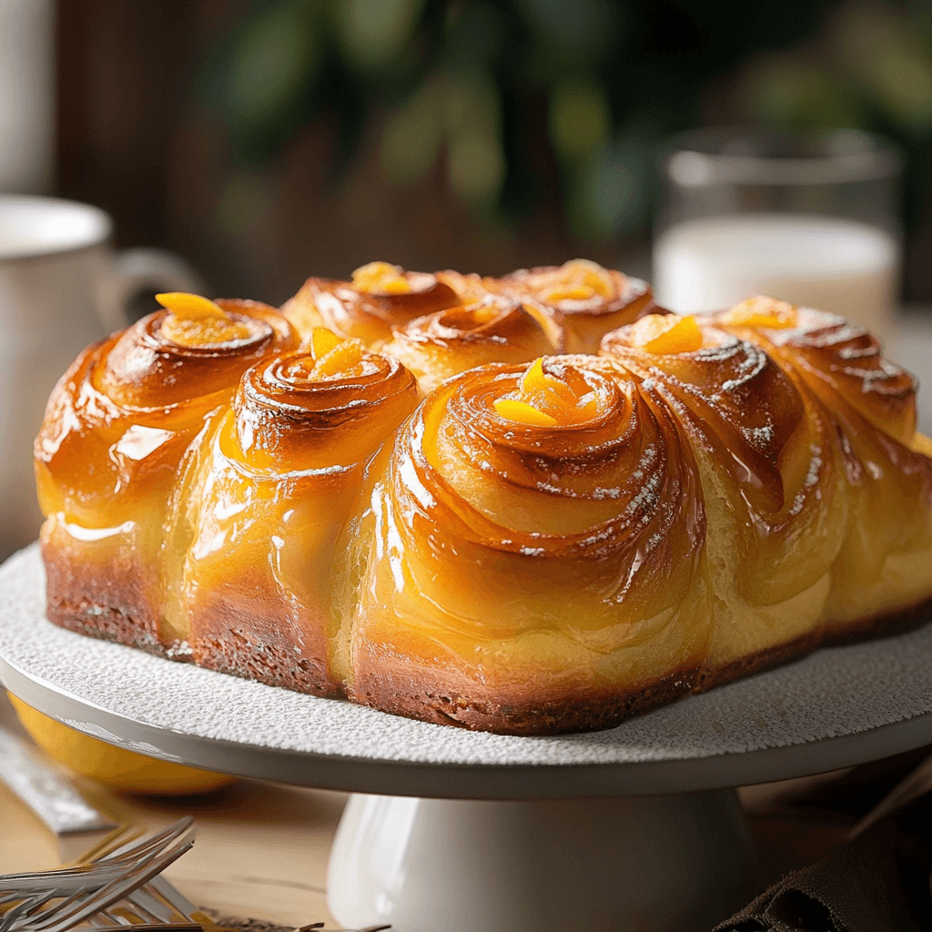 Delightful Citrus Breakfast Brioche with Vanilla Zest Glaze