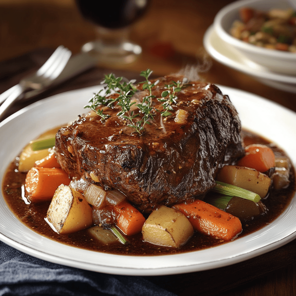 Guinness Braised Beef Roast with Vegetables
