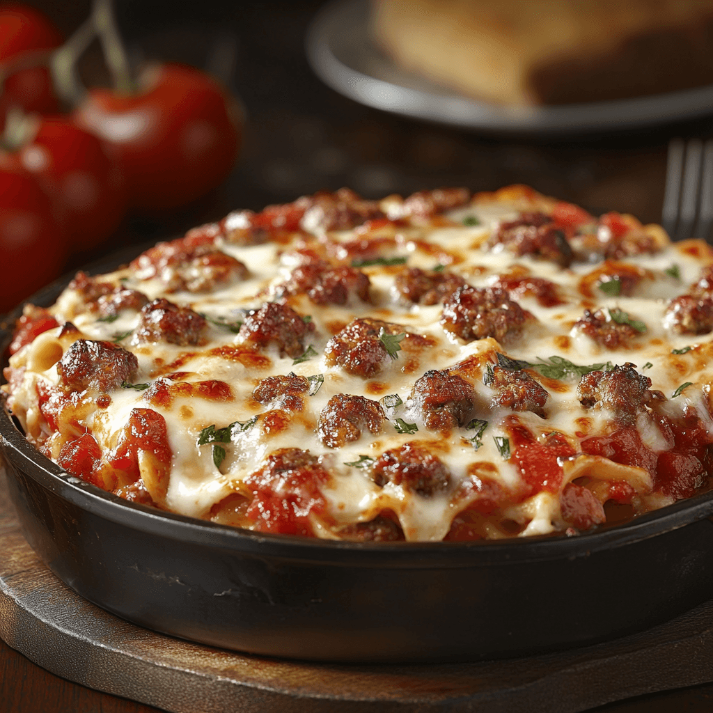 Hearty Sausage Lasagna with Cheesy Layers