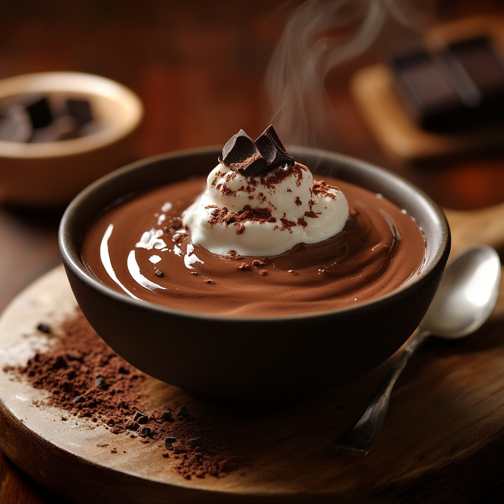 Indulgent Microwave Chocolate Pudding