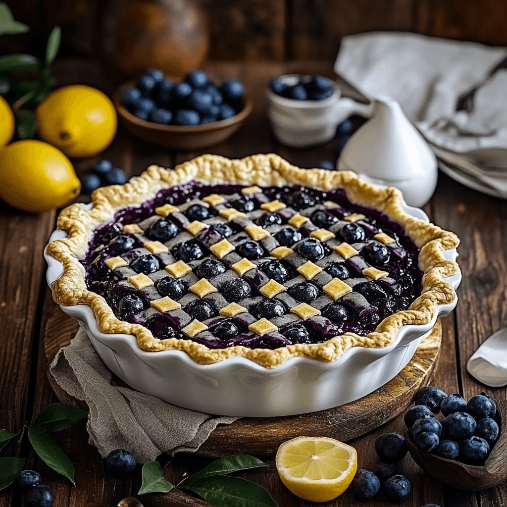 Irresistible Blueberry Lemon Pie