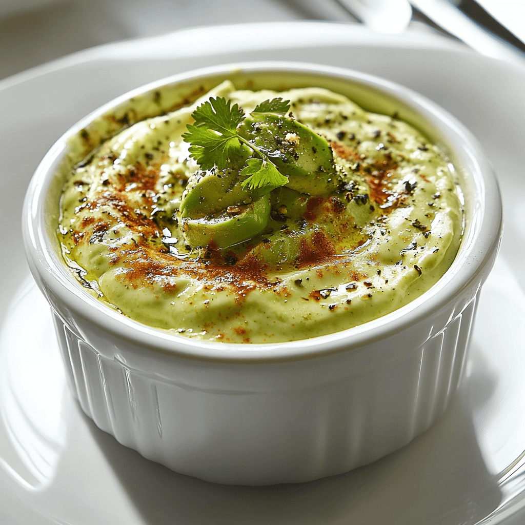 Oven-Baked Green Chile Avocado-Cilantro Dip