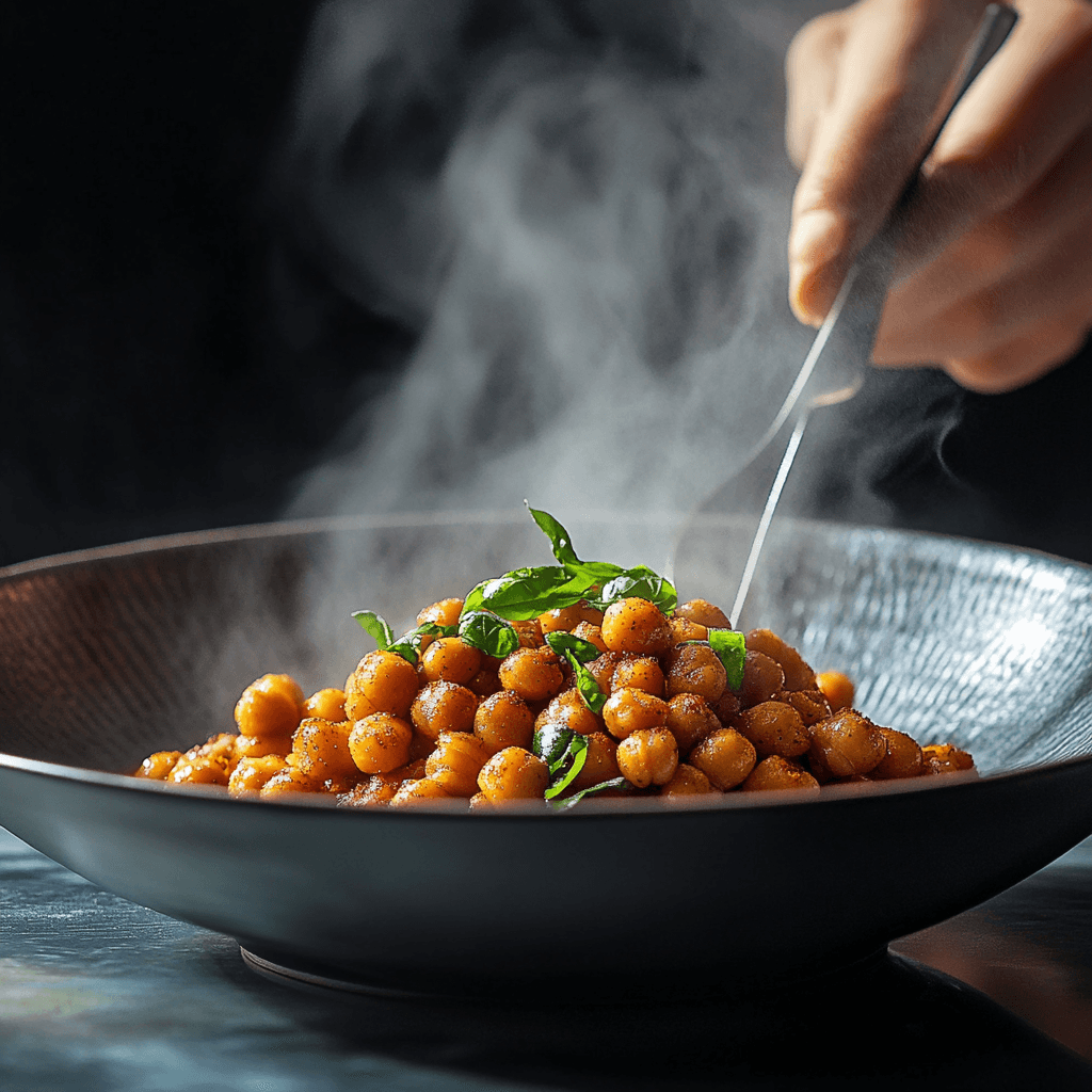 Oven-Roasted Spiced Chickpea Snack