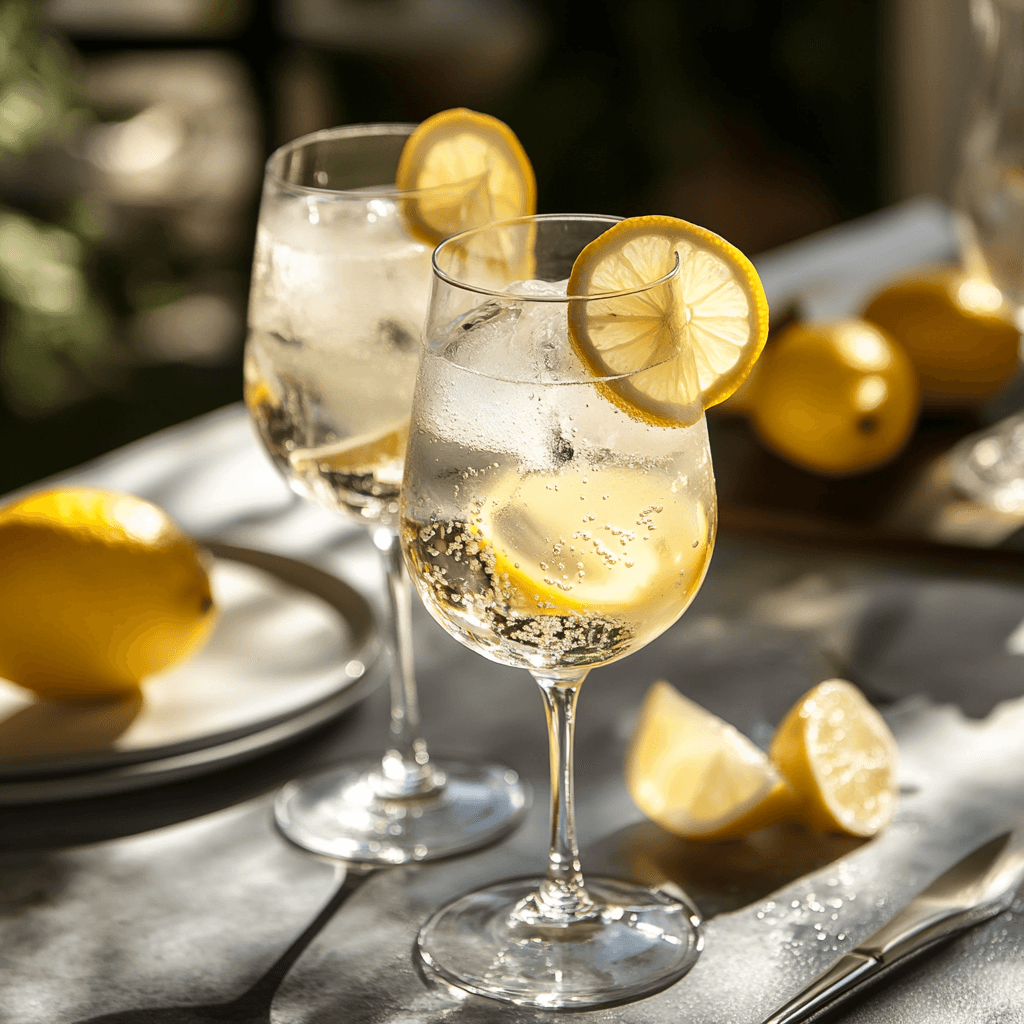 Refreshing Lemon Gin Spritz