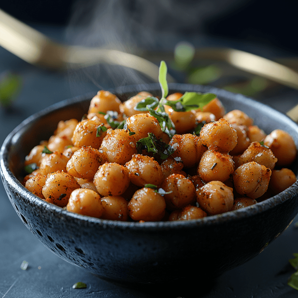 Savory Olive Oil Crispy Chickpeas