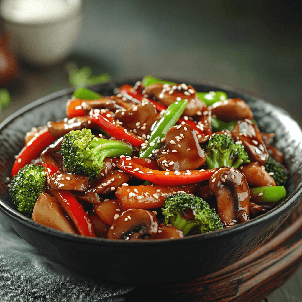 Sesame Soy Stir-Fried Vegetables Delight