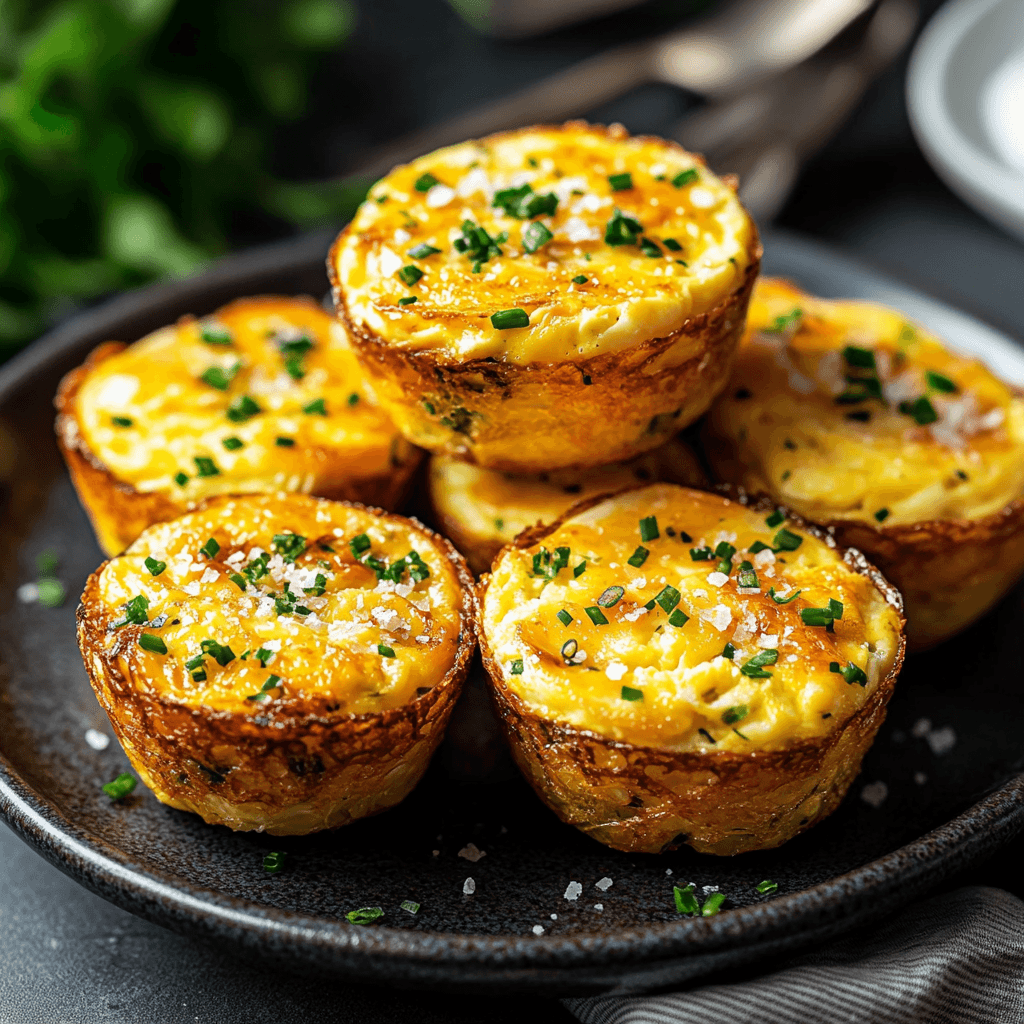 Silky Herb & Garlic Egg Muffins