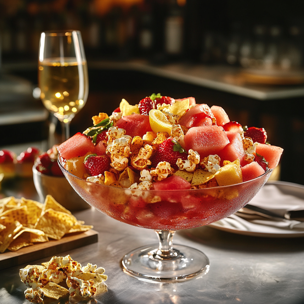 Sparkling Strawberry-Lemon Oven-Roasted Snack Mix