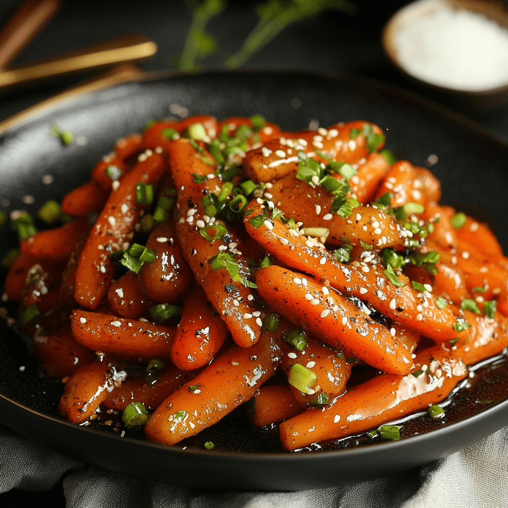 Spiced Carrot Stir-fry with Ginger Beer Glaze