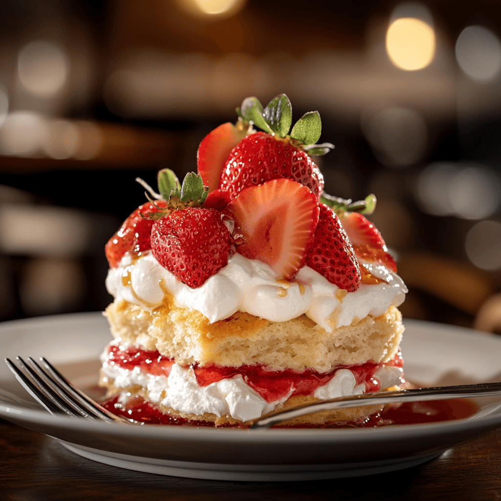 Strawberry Shortcake Delight with Greek Yogurt & Honey