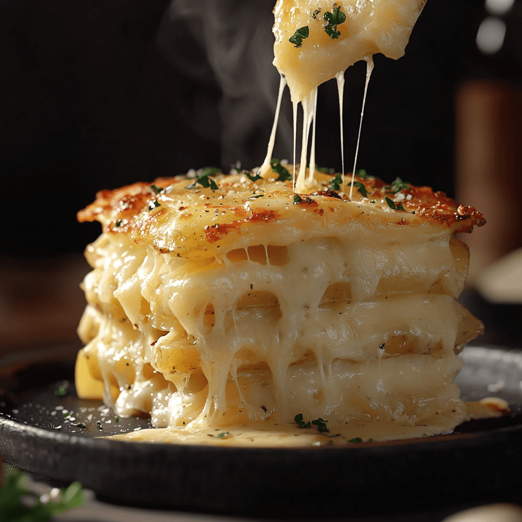 Ultimate Cheesy Potato Gratin with Fresh Herbs