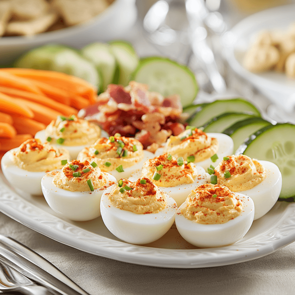 Ultimate Deviled Egg Snack Platter with Gourmet Accents