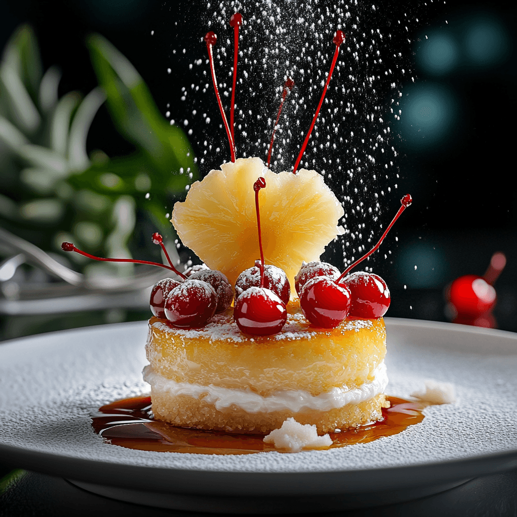 Upside Down Pineapple White Chocolate Dessert Cake