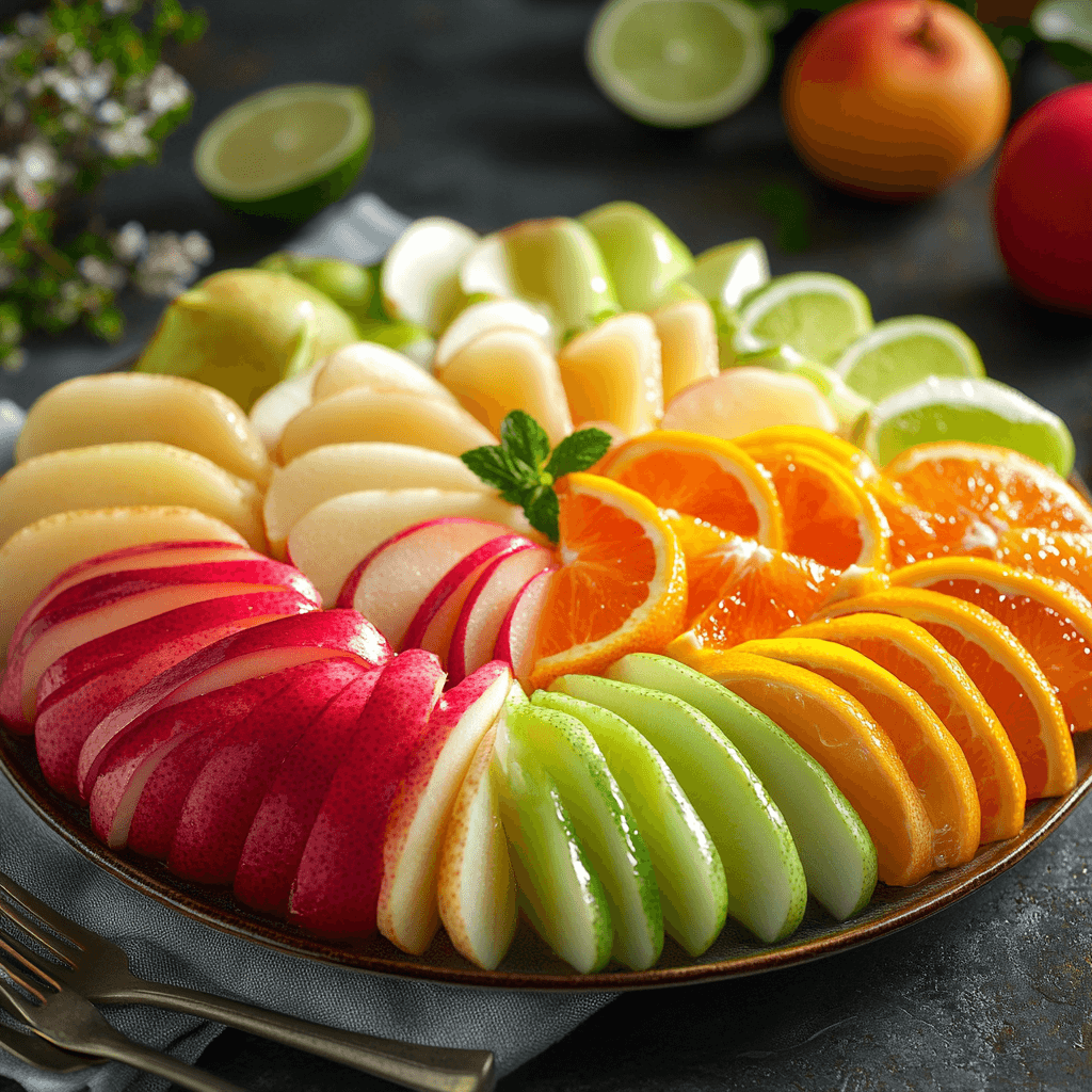 Vibrant Citrus and Orchard Fruit Medley