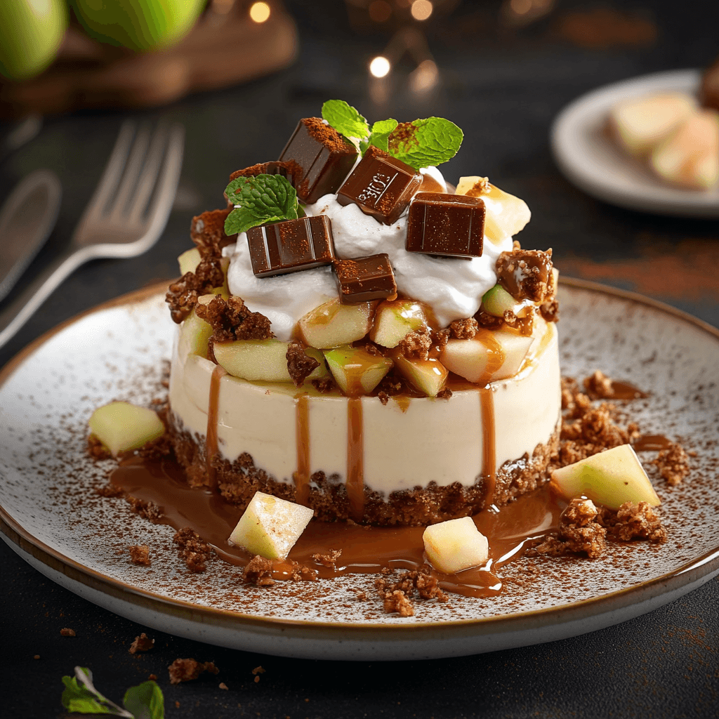 Caramel Apple Snickers Pudding Delight