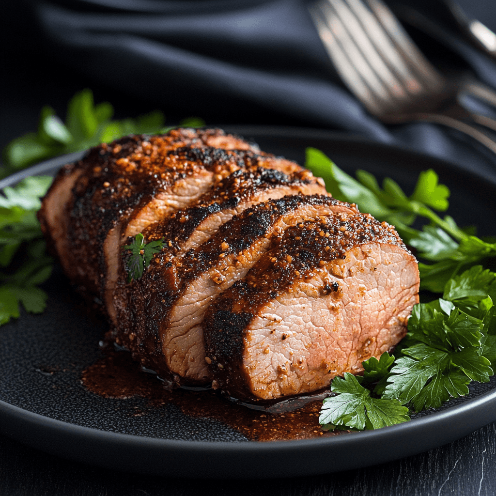 Charcoal-Grilled Smoked Paprika Pork Tenderloin