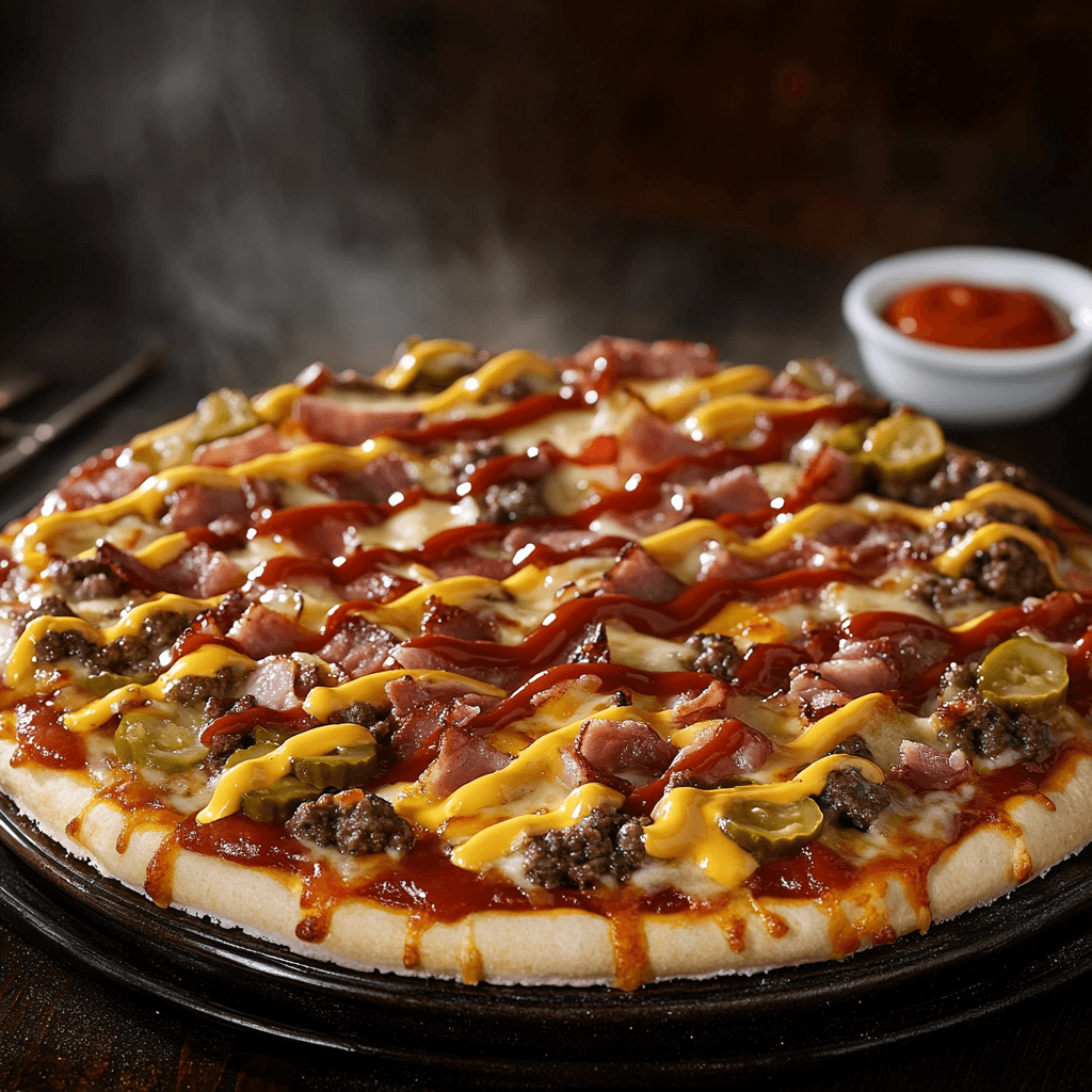 Cheeseburger Pizza Delight