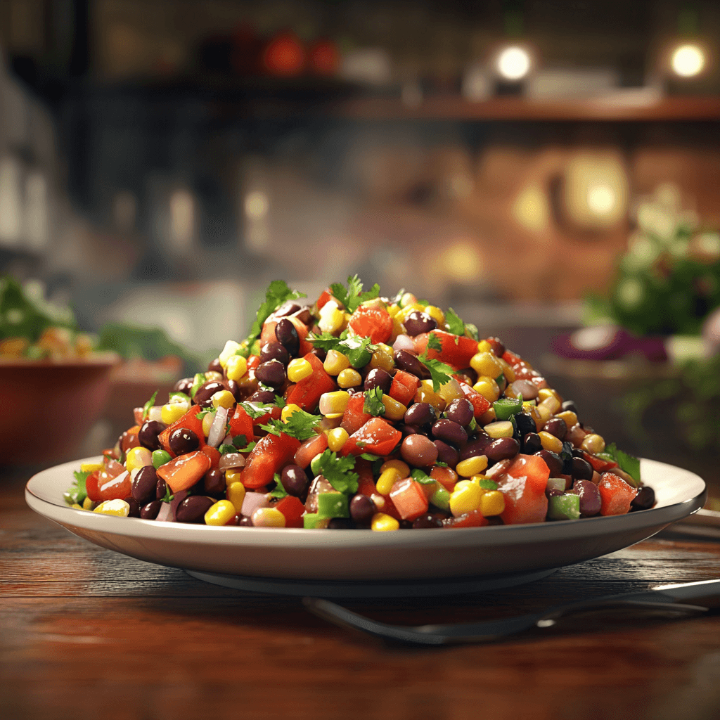 Colorful Fiesta Bean Salad with Zesty Lime Dressing