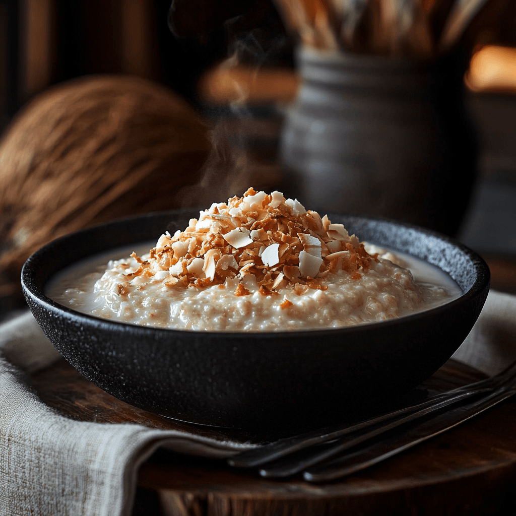 Creamy Coconut Vanilla Breakfast Porridge