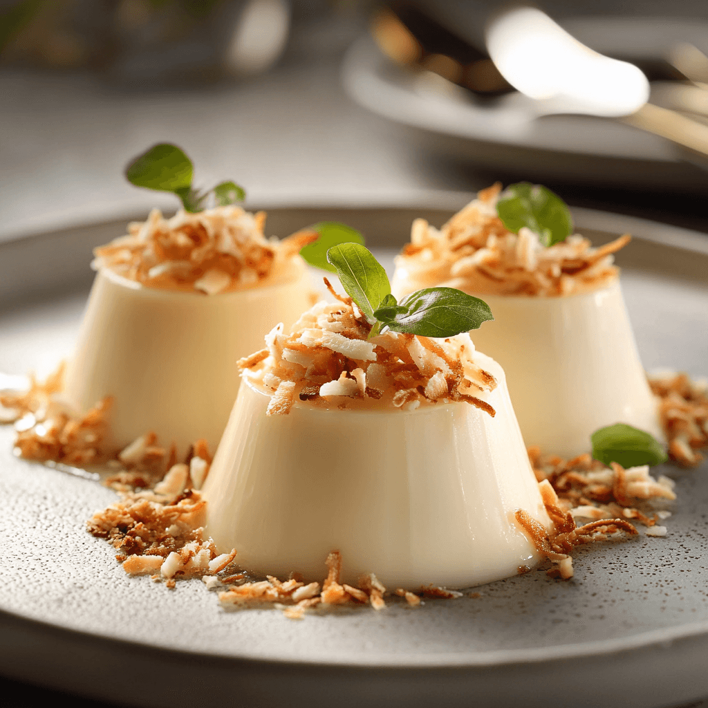 Creamy Vanilla Coconut Panna Cotta