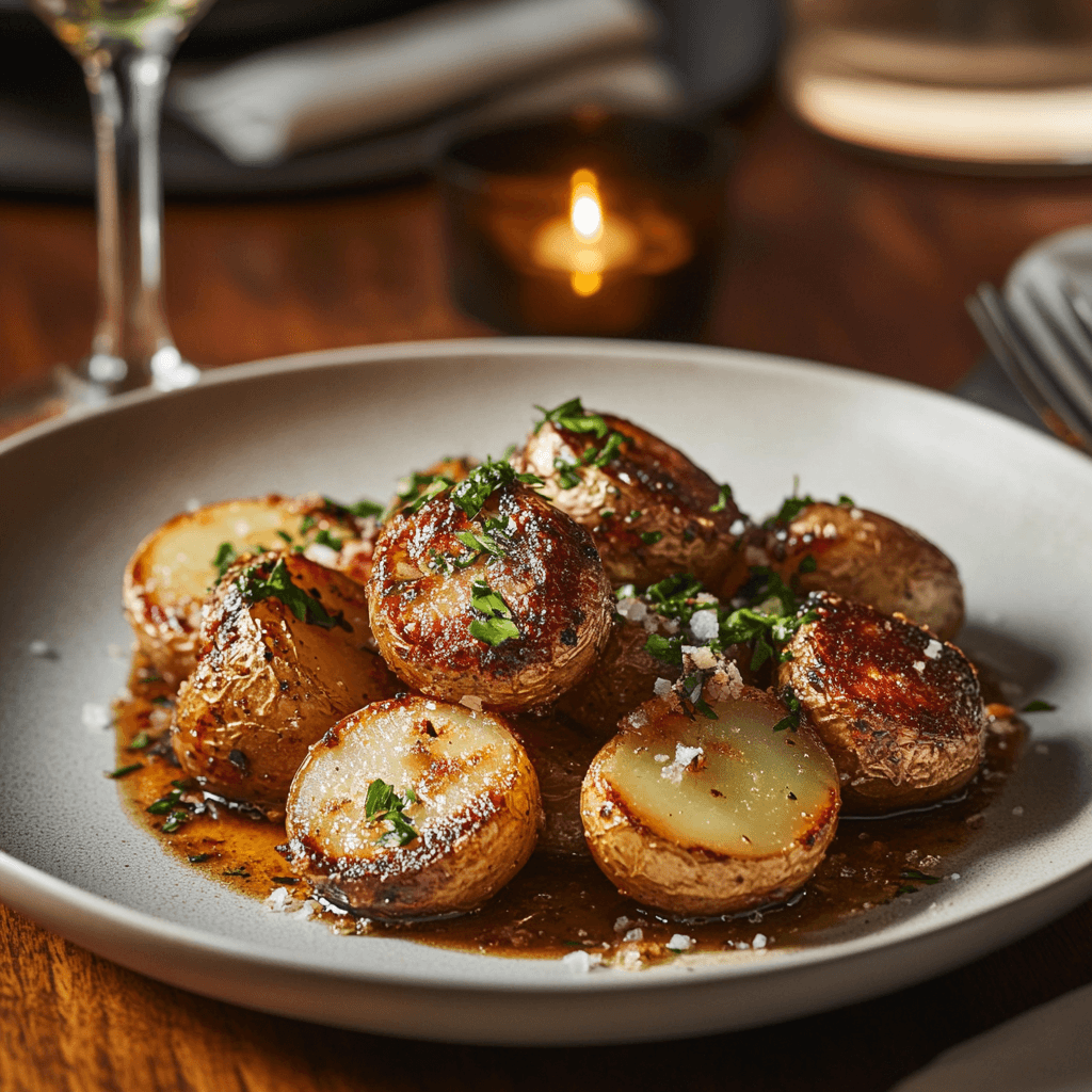 Crispy Oven-Roasted Yukon Gold Potatoes with Garlic