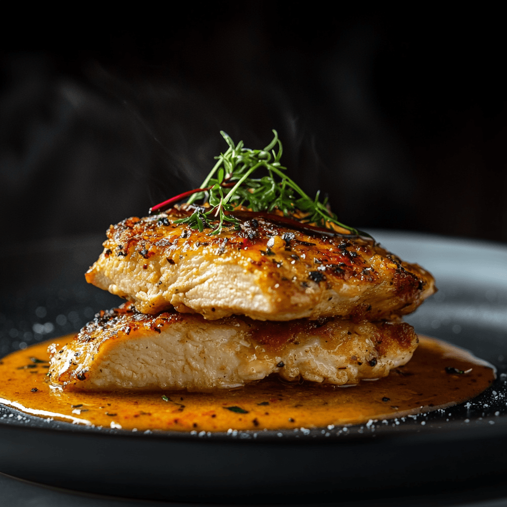 Crispy Pan-Fried Herb-Butter Chicken Breast