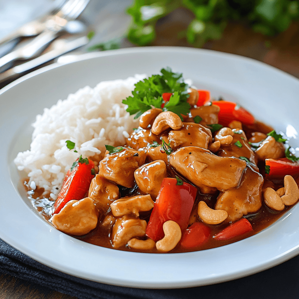 Crock Pot Cashew Chicken Delight