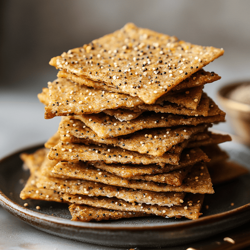 Crunchy Oven-Baked Mustard Seed Crackers