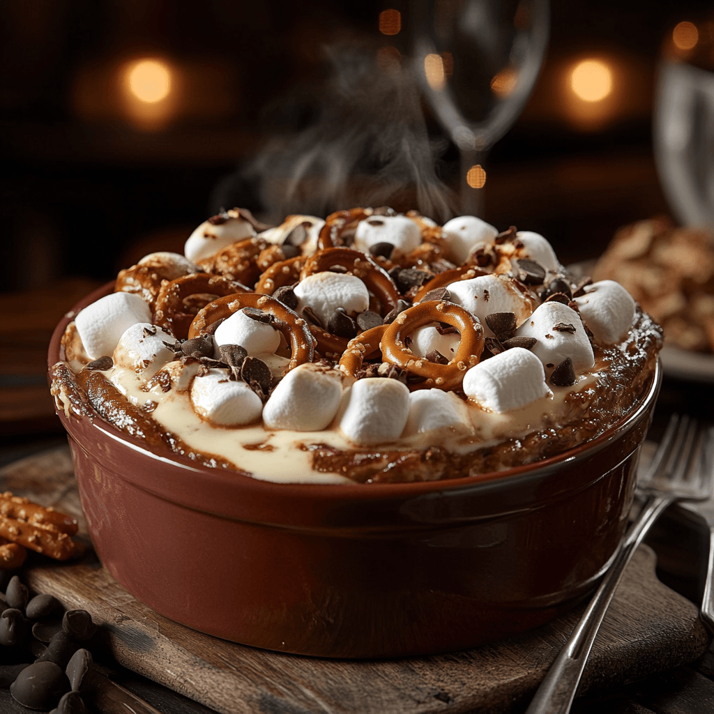 Decadent Oven-Baked Coffee & Marshmallow Pretzel Delight