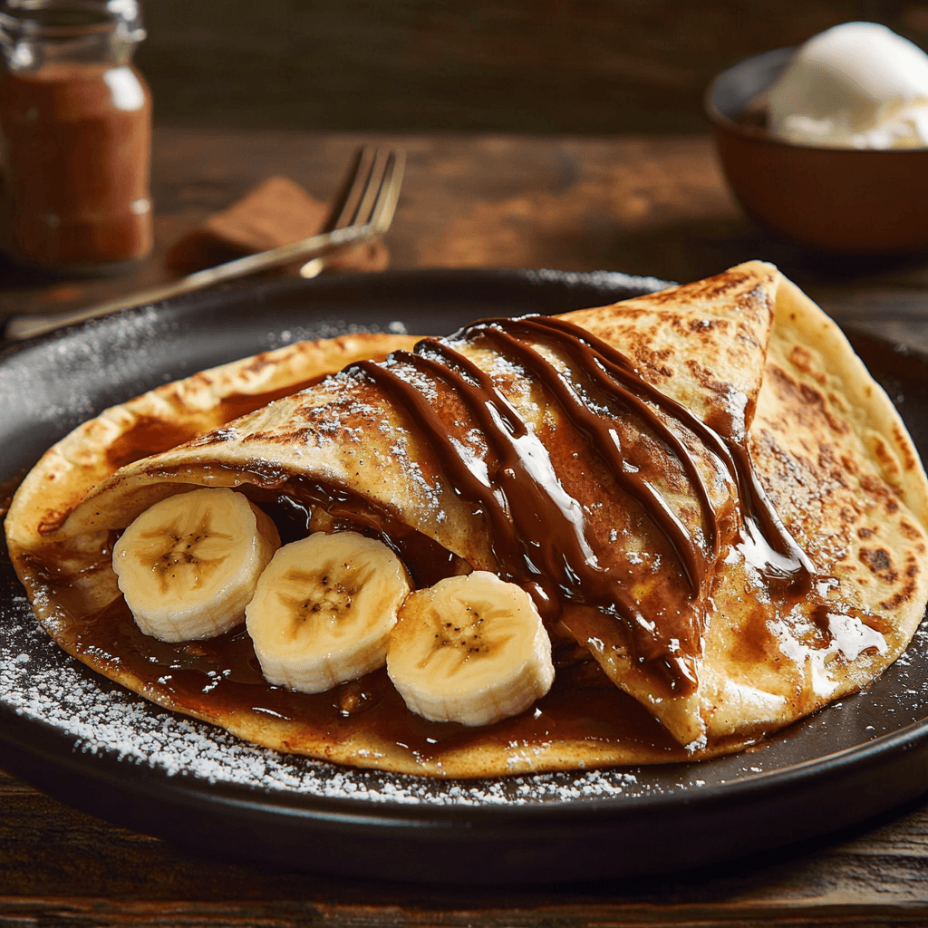 Decadent Pan-Fried Banana Nutella Tortilla Delight