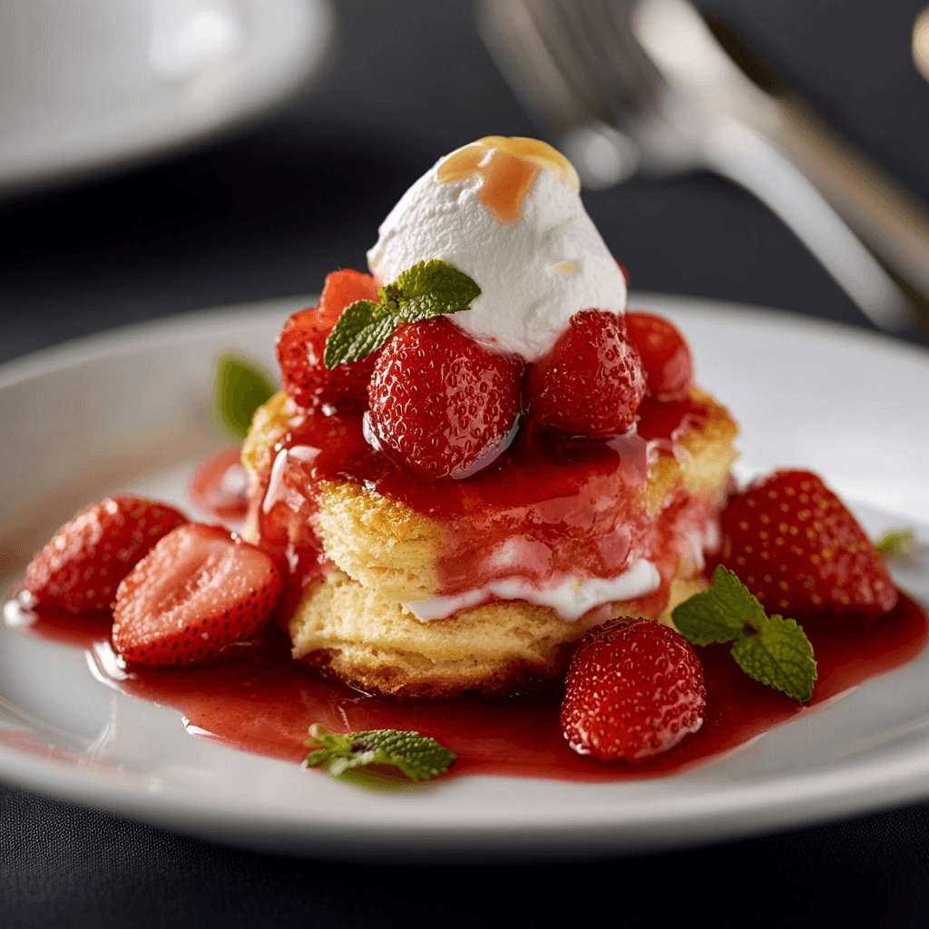 Decadent Strawberry Swirl Shortcakes with a Zesty Lemon Glaze