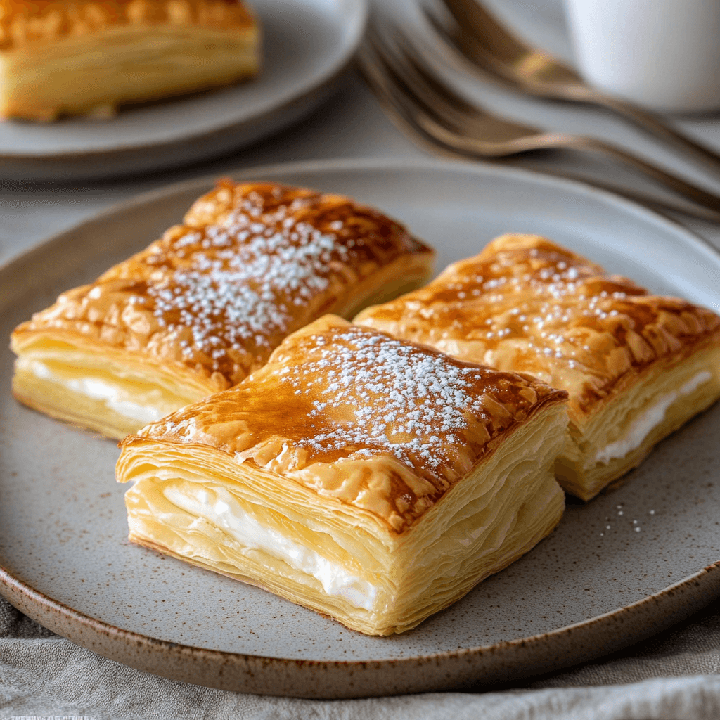 Delectable Puff Pastry Cream Cheese Breakfast Squares