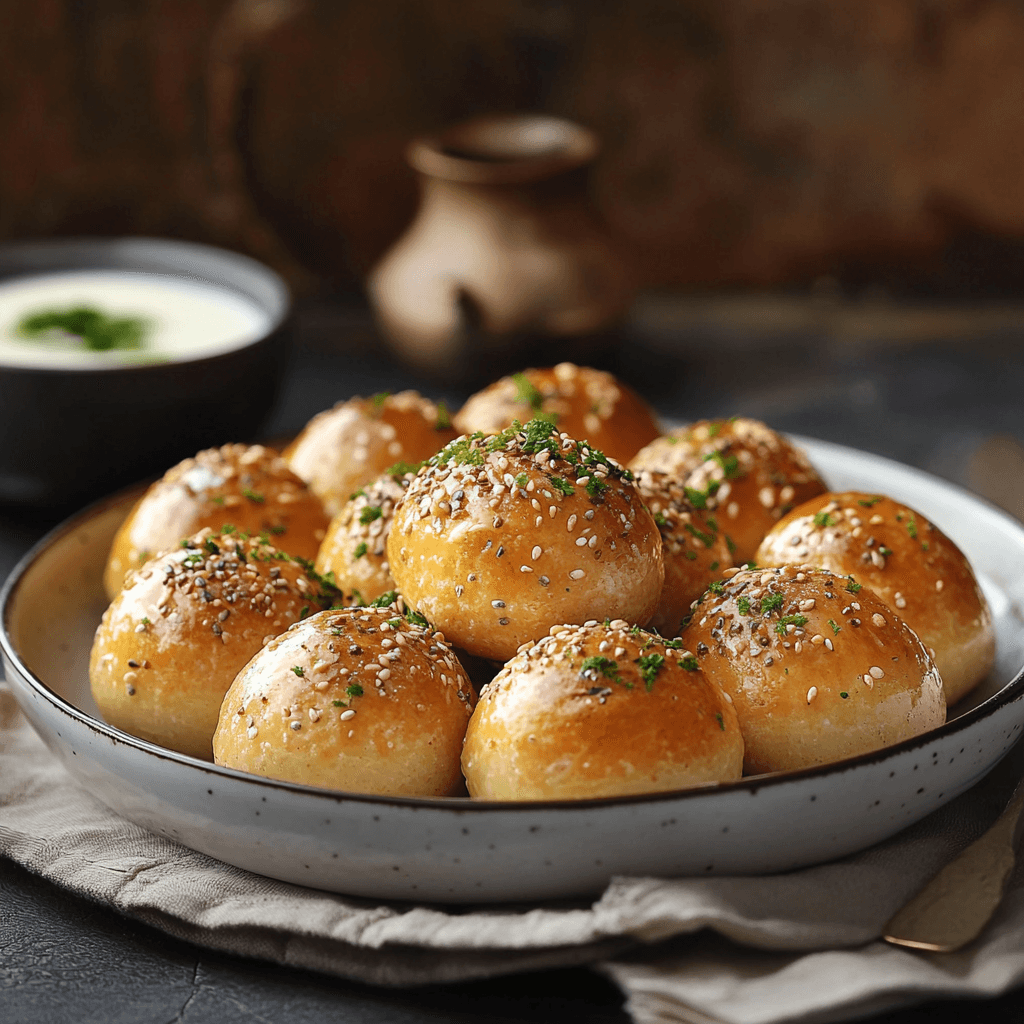 Golden Whole-Grain Artisan Bread Bites