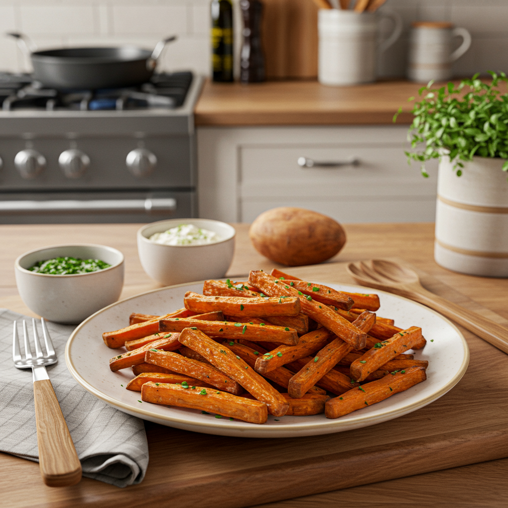 Crispy Oven-Baked Sweet Potato Fries