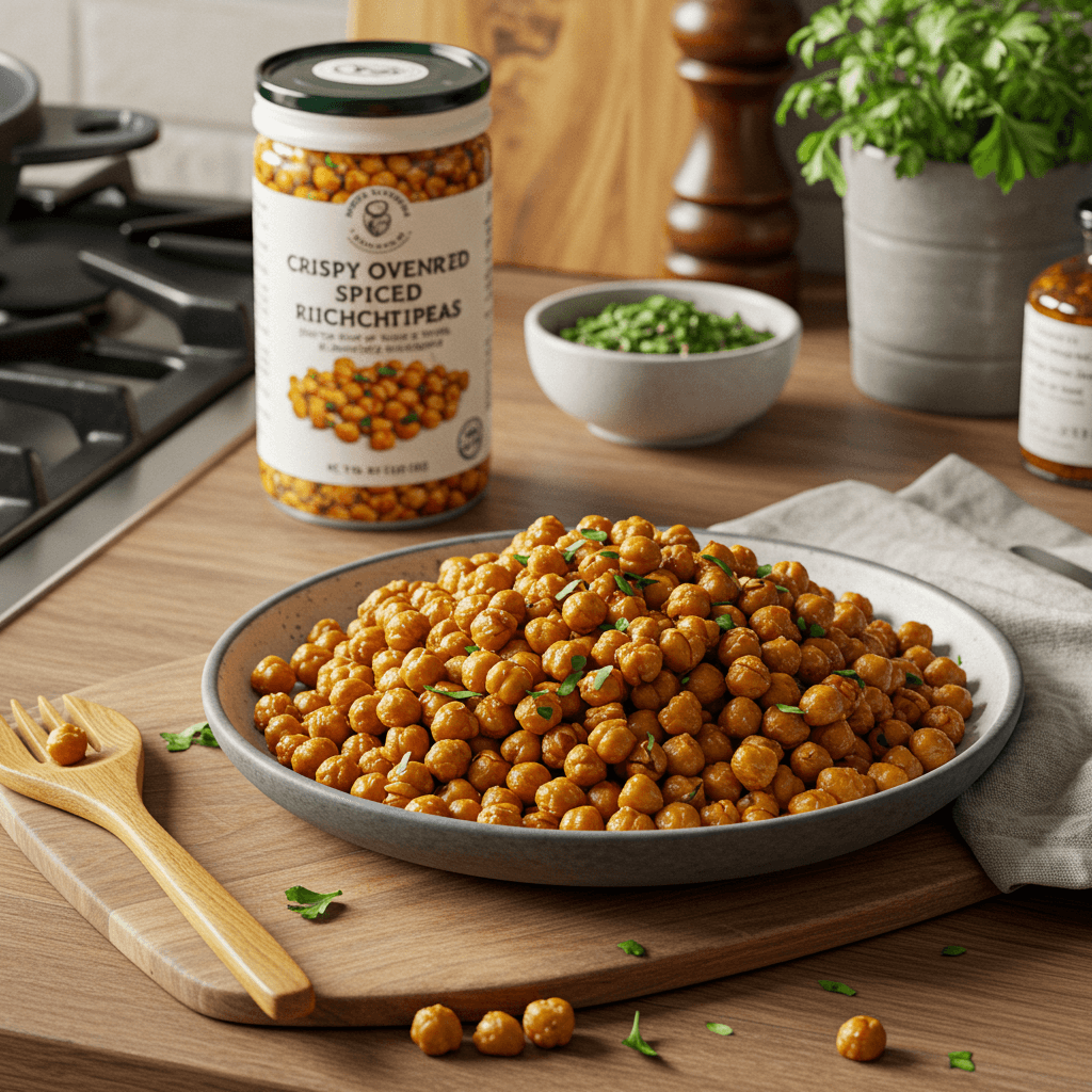 Crispy Oven-Roasted Spiced Chickpeas