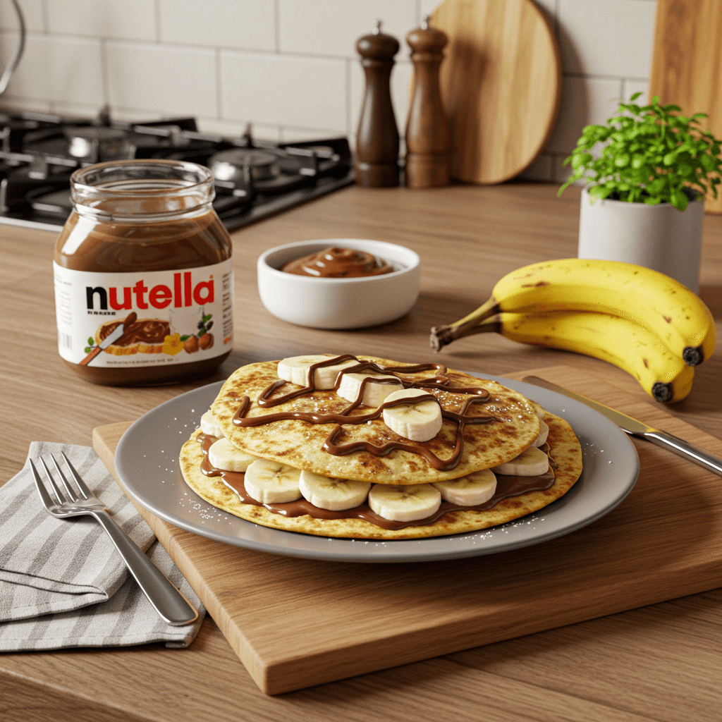 Decadent Pan-Fried Banana Nutella Tortilla Delight