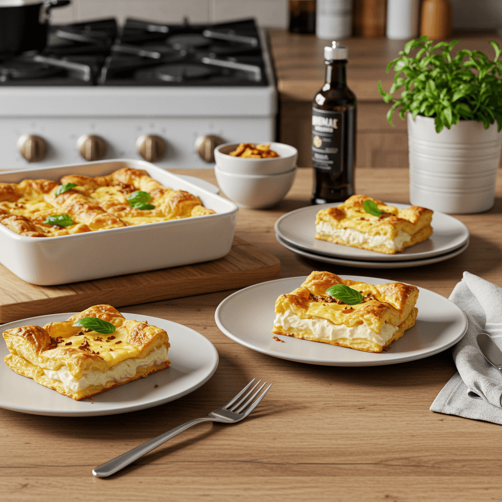 Delectable Puff Pastry Cream Cheese Breakfast Squares