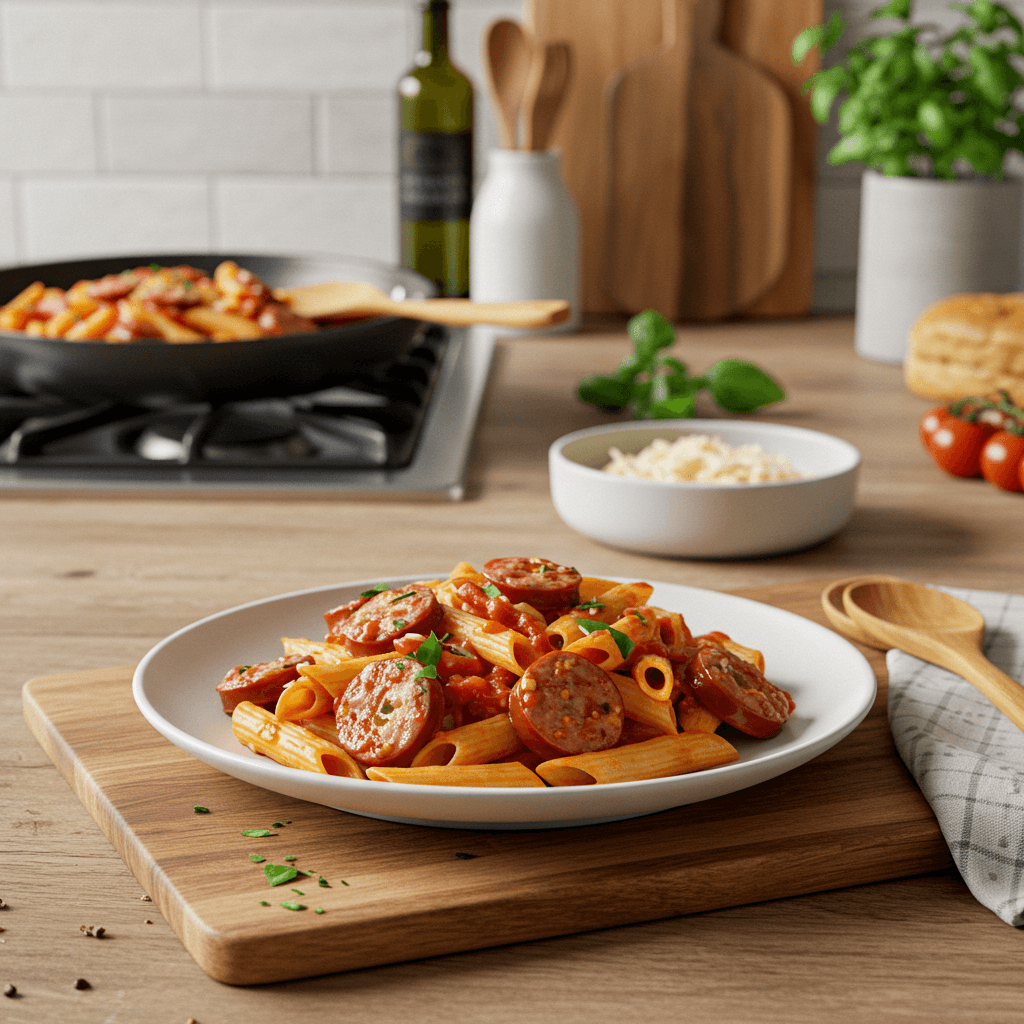 Hearty Italian Sausage and Tomato Pasta