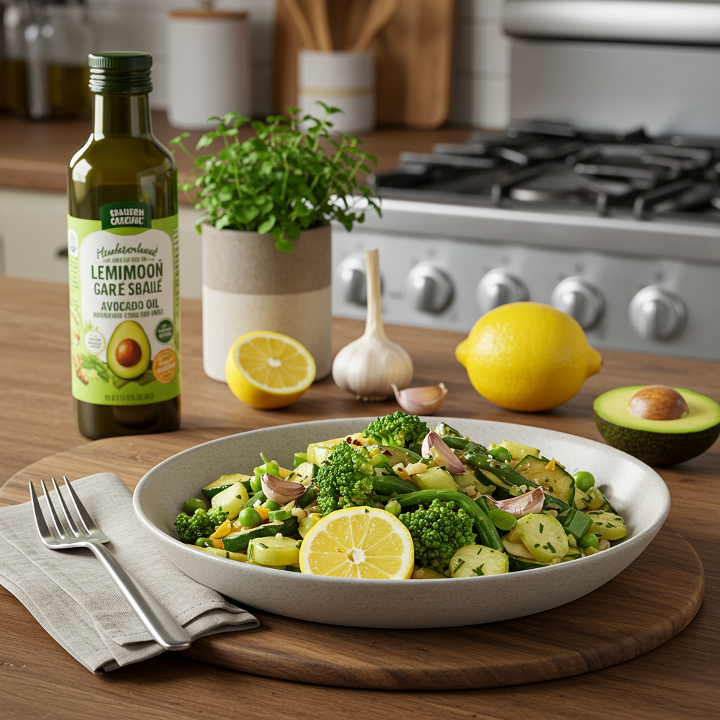 Herbed Lemon Garlic Sauté with Avocado Oil