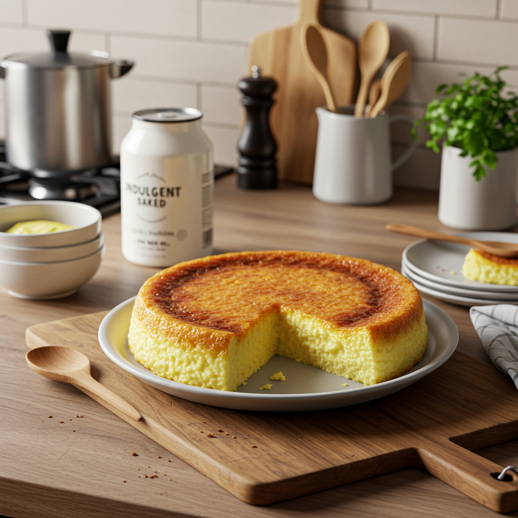 Indulgent Baked Vanilla Milk Custard