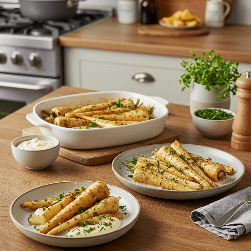 Irresistible Oven-Roasted Creamy Parsnips